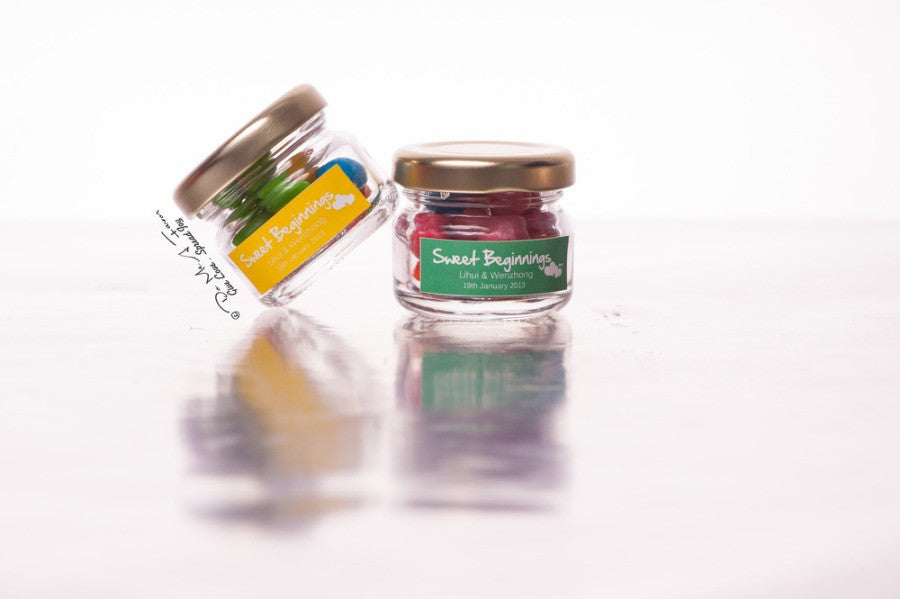 Sweet Beginnings Classic Mini Jam Bottles