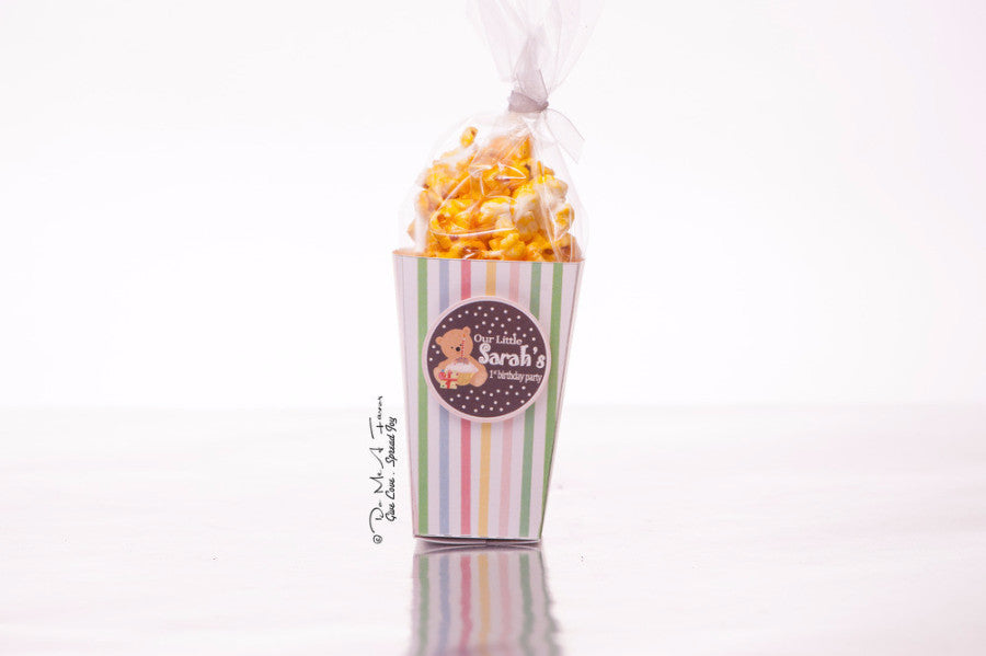 Cuddly Teddy Popcorn Box