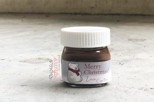 Snowy Polar Bear Mini Nutella Bottles