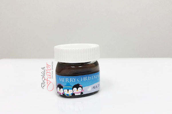 Christmas Penguins Mini Nutella Bottles