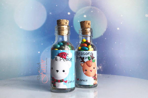 Christmas in the Forest Potion Bottles