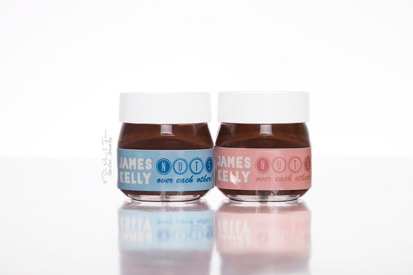 Nuts About Each Other Mini Nutella Bottles