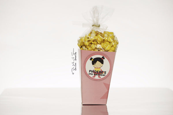 Little SuperGal Popcorn Box