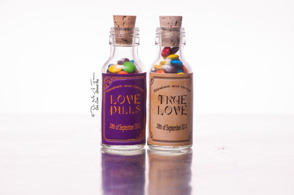 Vintage Love Potion Bottles